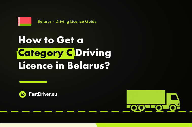 Category C truck driving licence Belarus