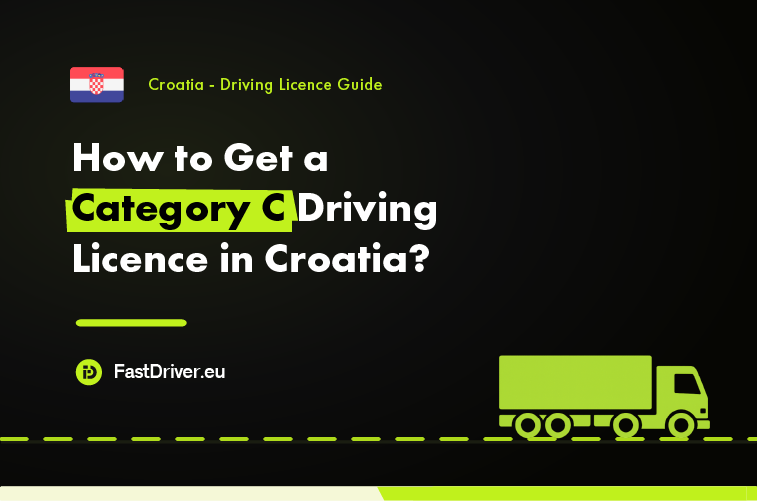 Category C truck driving licence Croatia