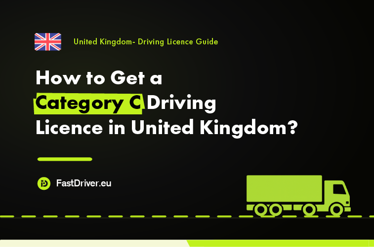 Category C truck driving licence United Kingdom