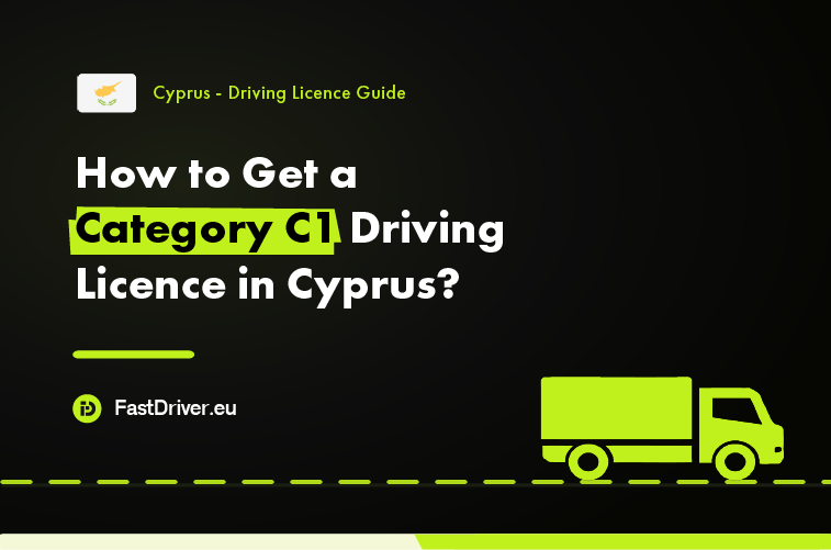 Category C1 light truck driving licence Cyprus