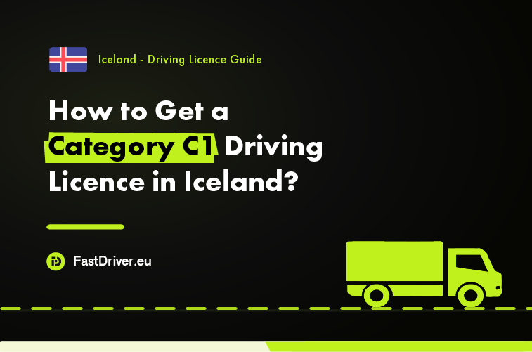 Category C1 light truck driving licence Iceland