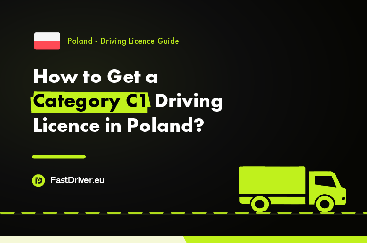 Category C1 light truck driving licence Poland