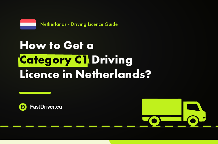 Category C1 light truck driving licence Netherlands