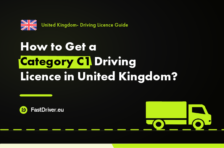Category C1 light truck driving licence United Kingdom