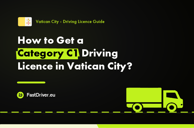 Category C1 light truck driving licence Vatican City