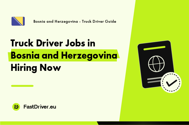 Bosnian transport company hiring truck drivers now for Balkan and EU routes