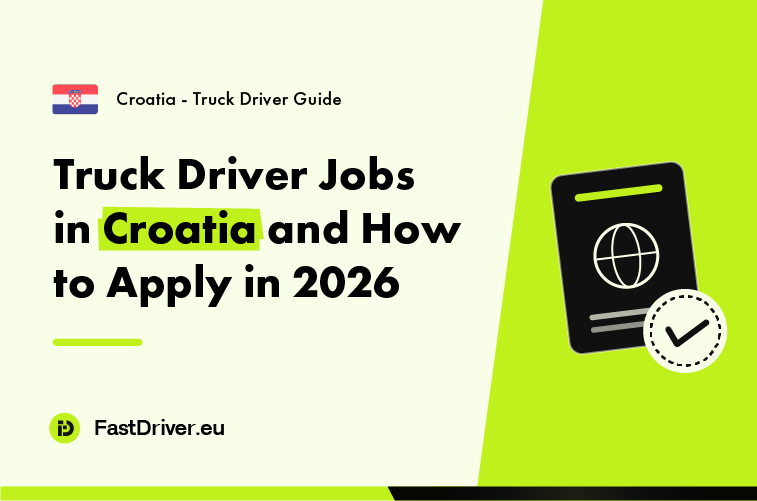 Driver applying step by step for a Croatian truck job and permit in 2026