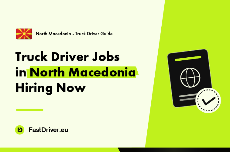 Truck driver hired in North Macedonia on Corridor 10 near Skopje
