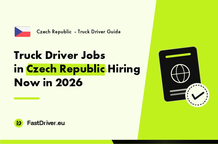 Czech transport company hiring truck drivers now in 2026 on the D1 corridor