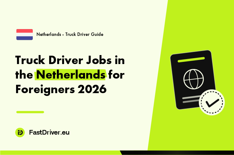 Foreign truck driver reviewing Dutch single permit documents in 2026