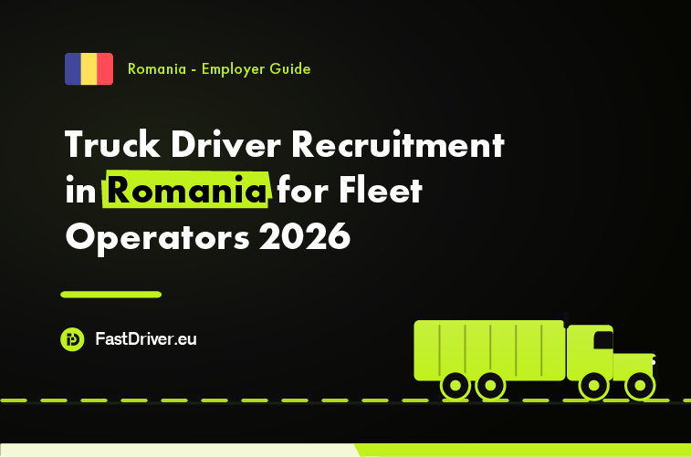 Truck Driver Recruitment in Romania for Fleet Operators 2026 Fleet operator verifying three-authority credentials for Romanian driver recruitment