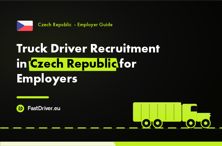 Employer recruiting truck drivers through the Czech Employee Card system