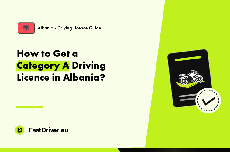 Motorcyclist riding in Albania with a Category A licence