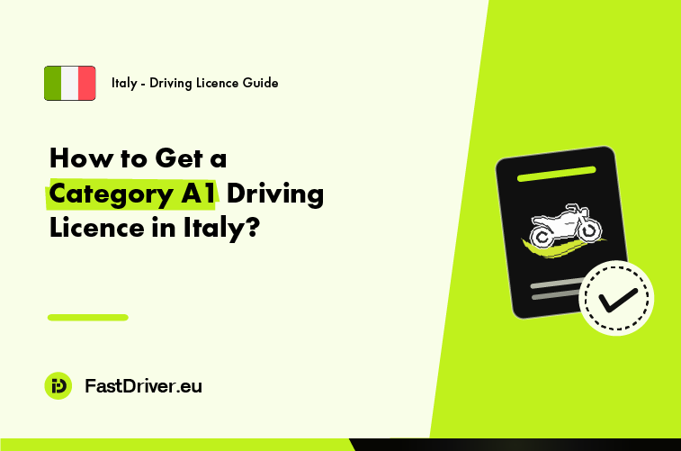 How to Get a Category A1 Driving Licence in Italy? Young rider on a 125cc motorcycle in Italy with a Category A1 licence