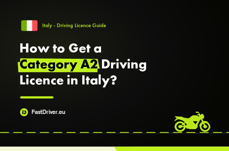 How to Get a Category A2 Driving Licence in Italy? Motorcyclist riding a mid-power motorcycle in Italy with a Category A2 licence