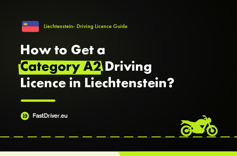 Motorcyclist riding a mid-power motorcycle in Liechtenstein with a Category A2 licence