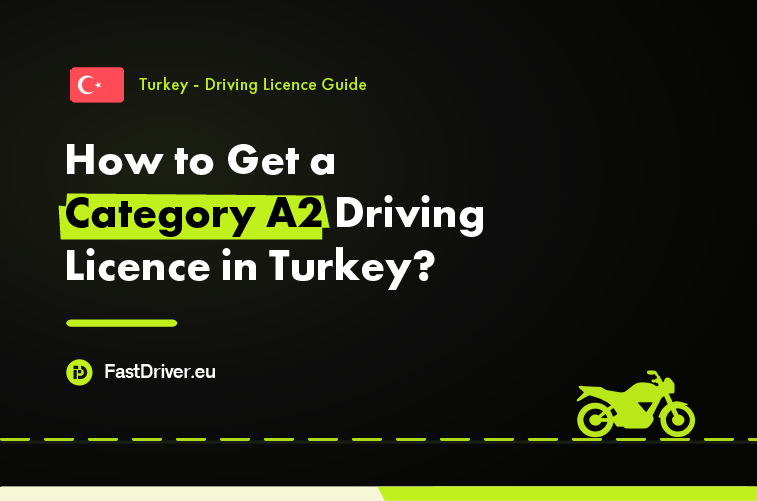 Motorcyclist riding a mid-power motorcycle in Turkey with a Category A2 licence