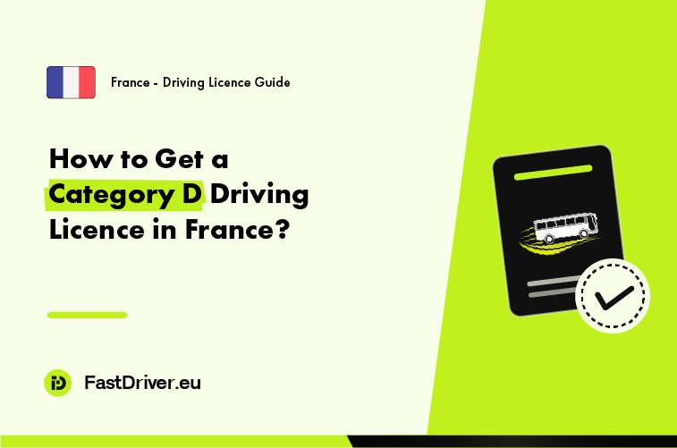 Category D bus driving licence France