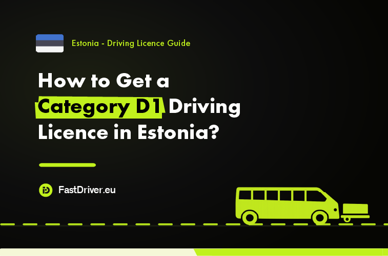 Category D1 minibus driving licence Estonia