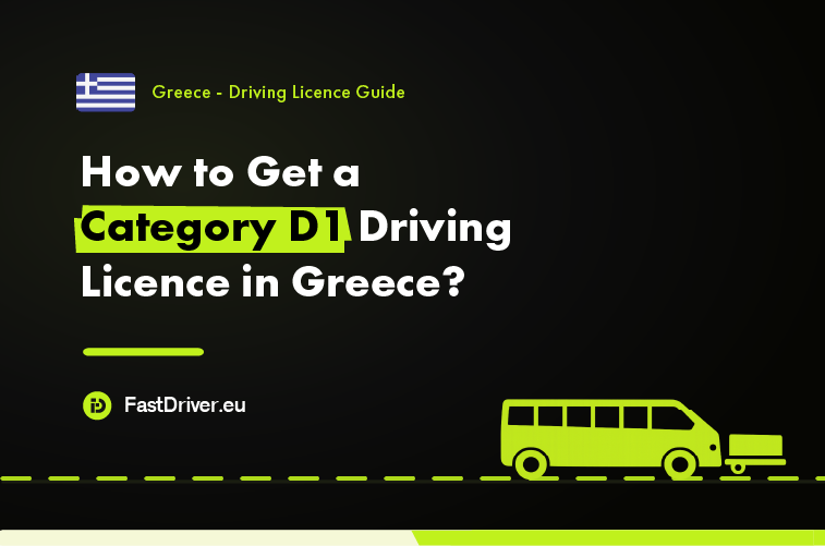 Category D1 minibus driving licence Greece