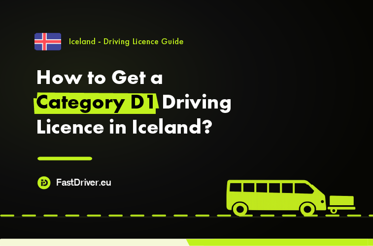 Category D1 minibus driving licence Iceland