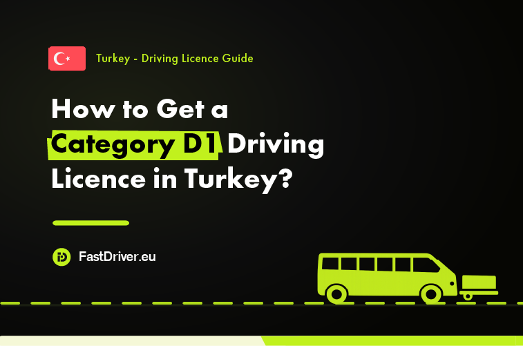 Category D1 minibus driving licence Turkey
