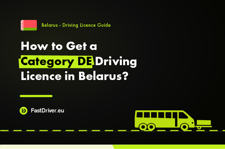 Category DE bus and trailer driving licence Belarus