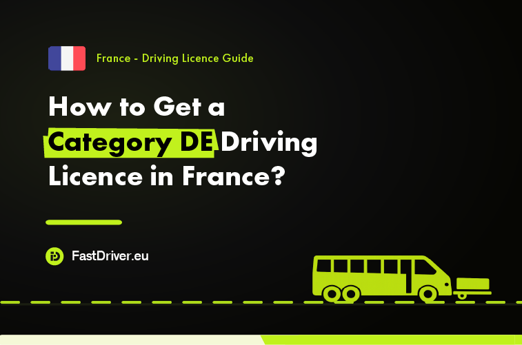 Category DE bus and trailer driving licence France