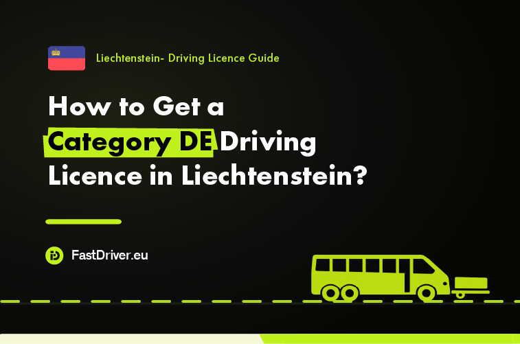 Category DE bus and trailer driving licence Liechtenstein