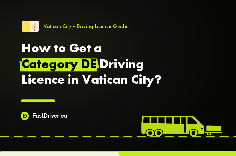 Category DE bus and trailer driving licence Vatican City