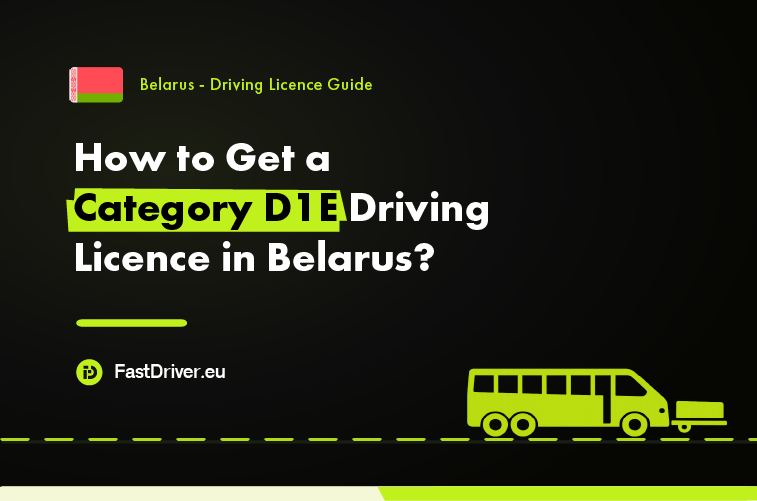 Category D1E minibus trailer driving licence Belarus