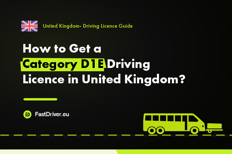 Category D1E minibus trailer driving licence United Kingdom