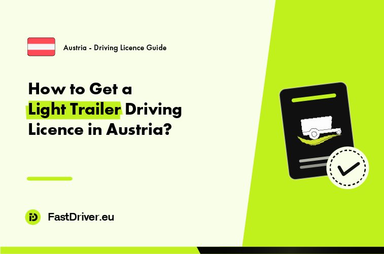 Light trailer towing entitlement driving licence Austria